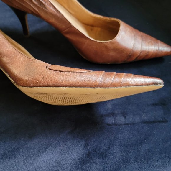 Brown Heels Sz Euro 40 or US 9 NIL - Picture 4 of 11